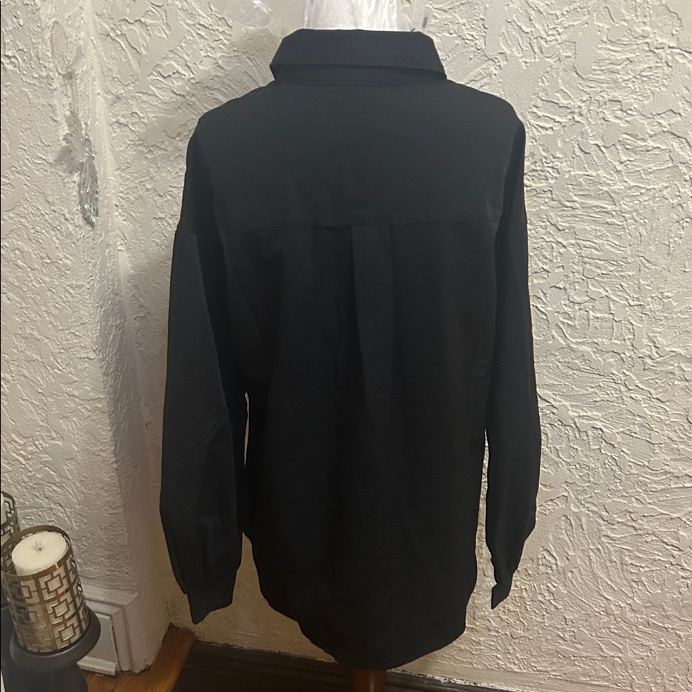 Black Shirt with Silver Accents - Picture 4 of 4
